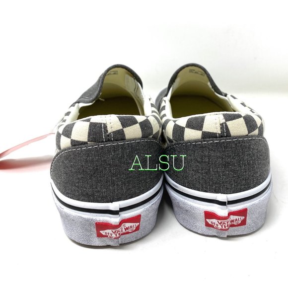 💖MEGA SALE💖VANS Classic Slip-On Washed Asphalt Canvas  Women’s  VN0A4U38HQE - Picture 8 of 9